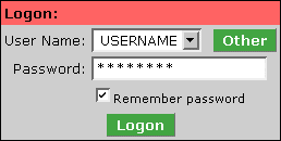 Multiple user logon form
